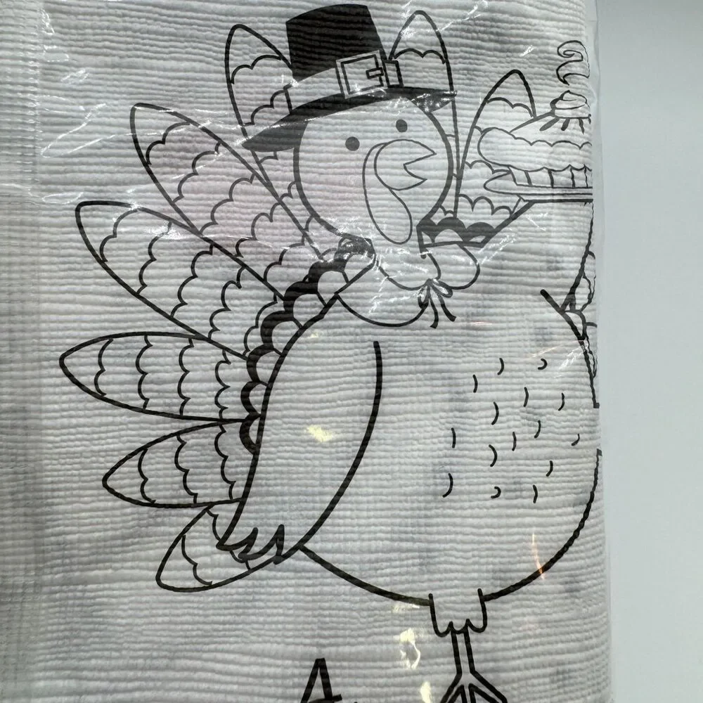 Vintage Way To Celebrate! Thanksgiving Paper Activity Table Cover 54